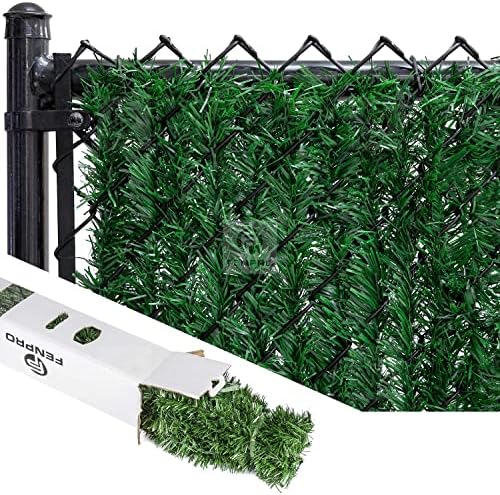 Privacy Fence Screen 4'x10' Hedge Slats for Chain Link, Heavy Duty