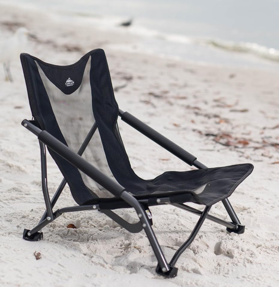 Cascade Mountain Tech Folding Camp Chair for Camping, Beach, Picnic, Barbqeue...