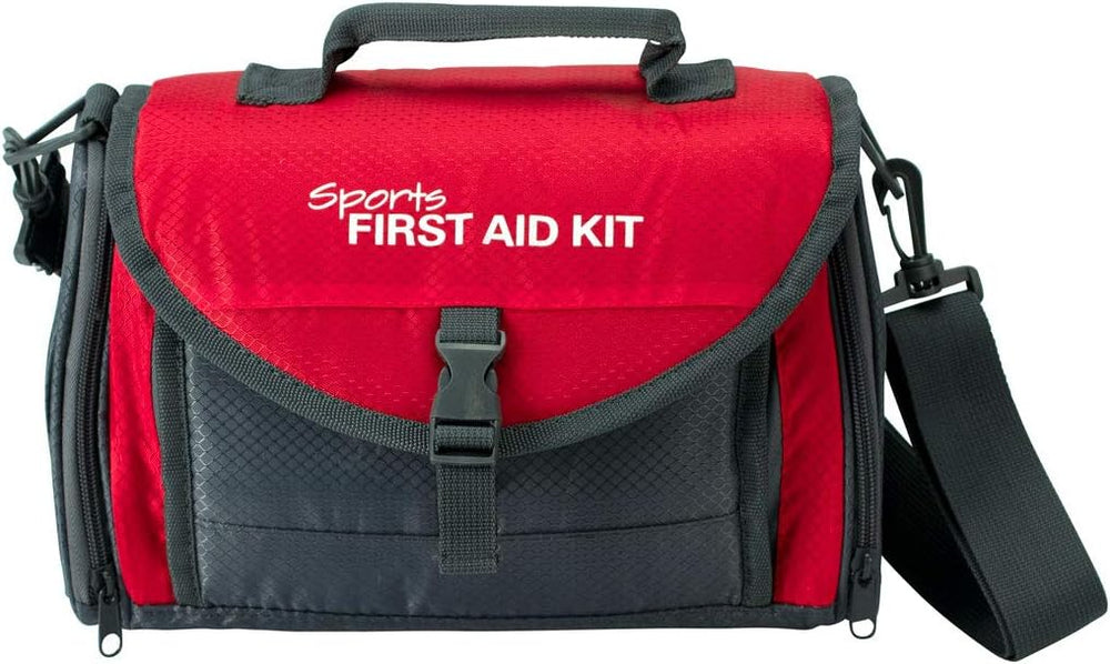 24/7 First Aid 189 Piece Coaches First Aid Kit, Red, 59544