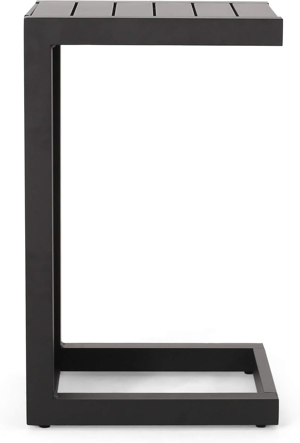 Christopher Knight Home Jesse Coral Outdoor Modern Aluminum C-Shaped End Tabl...