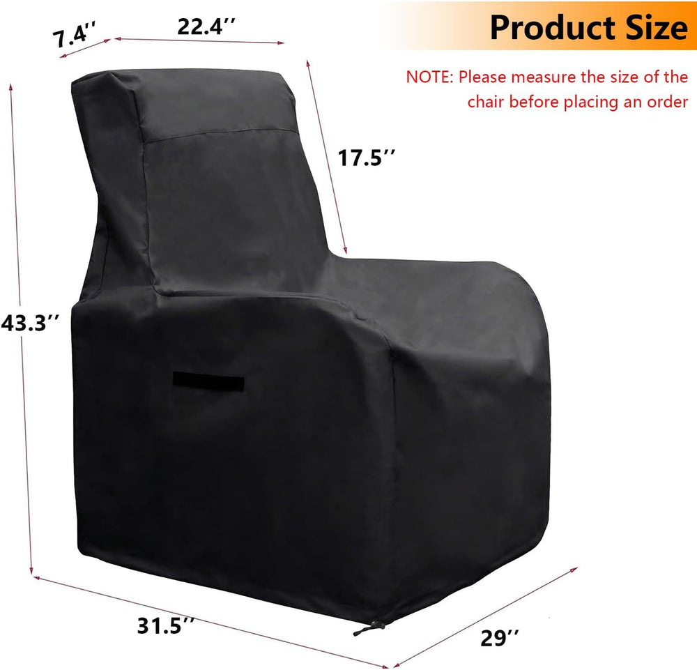 Outdoor Chair Covers Waterproof Patio Recliner Cover 600D Oxford Fabric Wicke...