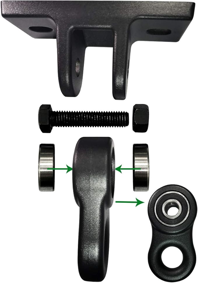 Heavy Duty Black Swing Hangers Screws Bolts Included Over 5000 lb Capacity Pl...
