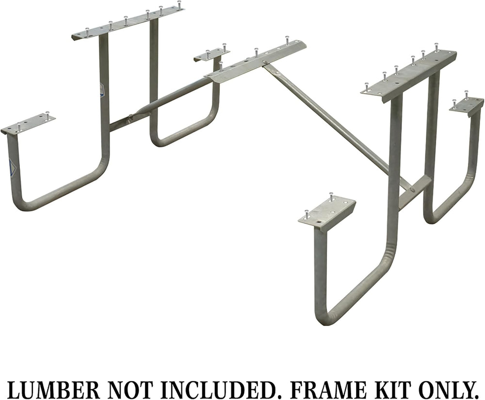 Picnic Table Frame Kit – Commercial Grade, Fully Welded Steel, 6-Foot DIY Des...