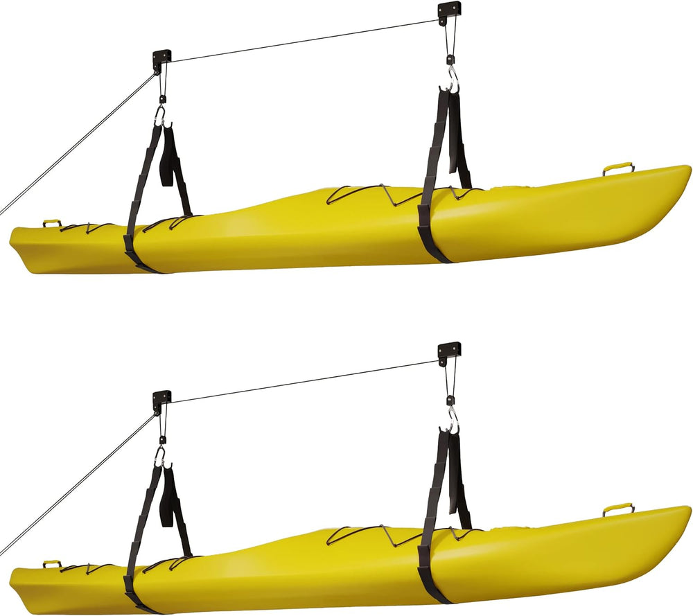 RAD Sportz Kayak Hoist 2-Pack Quality Garage Storage Canoe Lift with 125 lb C...