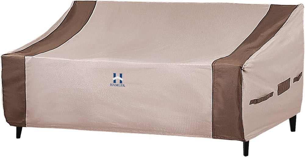 HAMLER Patio Sofa Cover - Heavy Duty Waterproof, 2-Seater Outdoor Couch Cover...