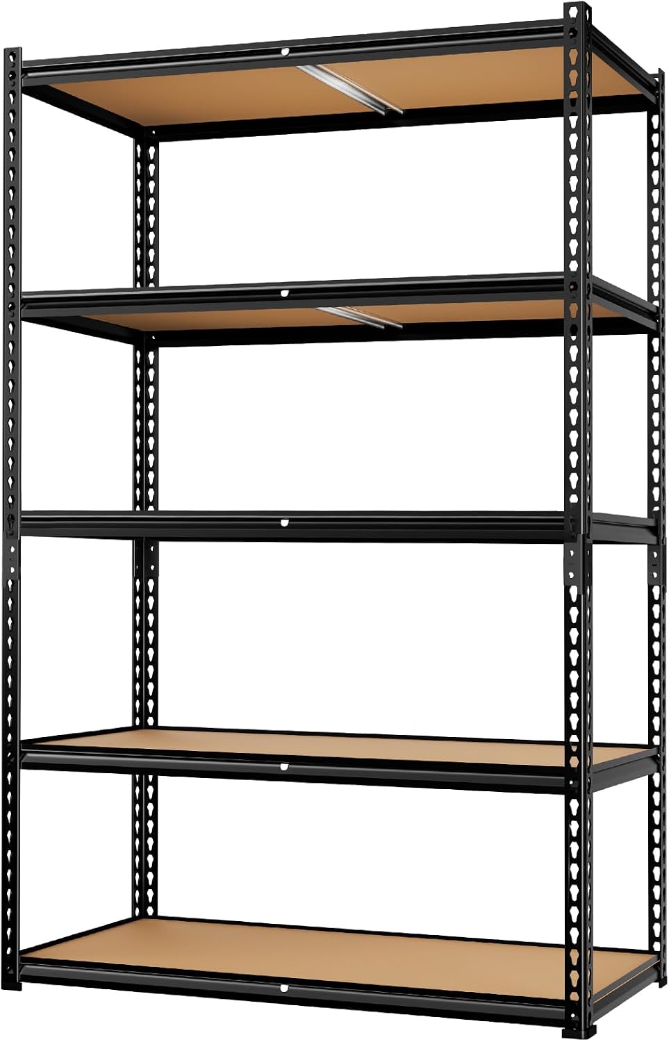 5-Tier Storage Shelving Unit, Metal, for Kitchen, Garage, Laundry Room, Adjus...