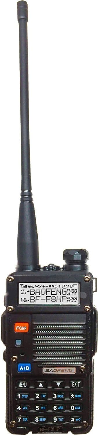 BAOFENG BF-F8HP (UV-5R 3rd Gen) 8-Watt Dual Band Two-Way Radio (136-174MHz VH...
