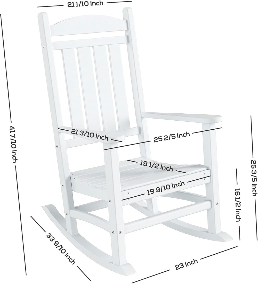 WestinTrends Malibu Outdoor/Patio Rocking Chair, Turquoise
