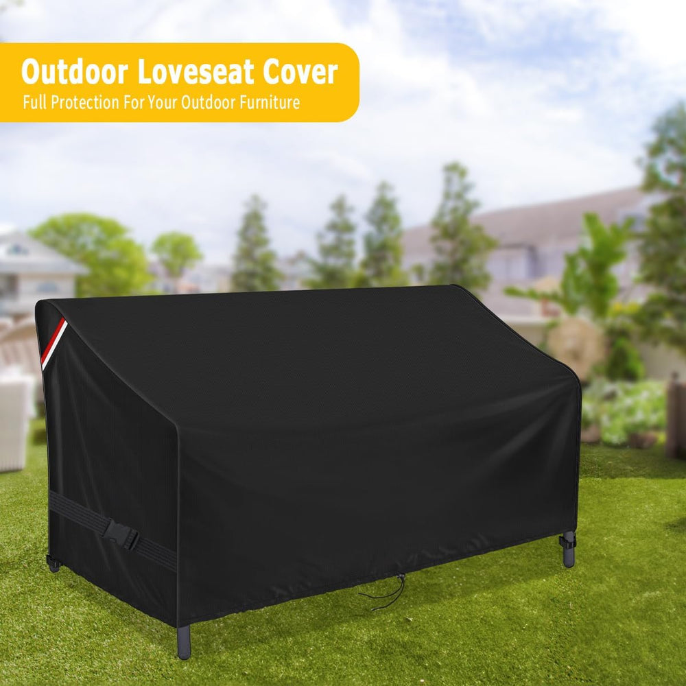 Outdoor Waterproof Loveseat Glider Bench Cover, 56"L x 25"W x 32&qu...