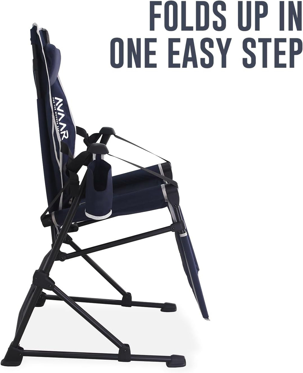 Go-Horizon Hammock Reclining Camping Chair 400 lbs,Full Lie-Flat Folding Chai...