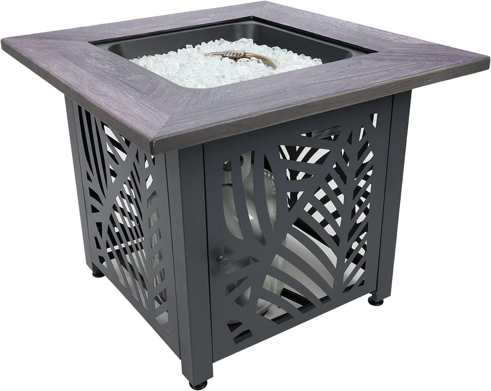 Endless Summer Lindsey 30 in LP Gas Fire Pit Table, Steel Base, GAD15318ES