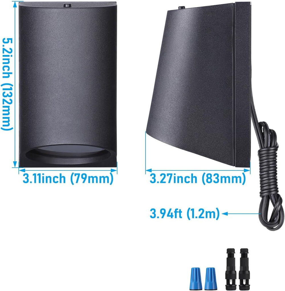 LEONLITE 4-Pack 3 Inch 5CCT Low Voltage LED Fence Lights Outdoor