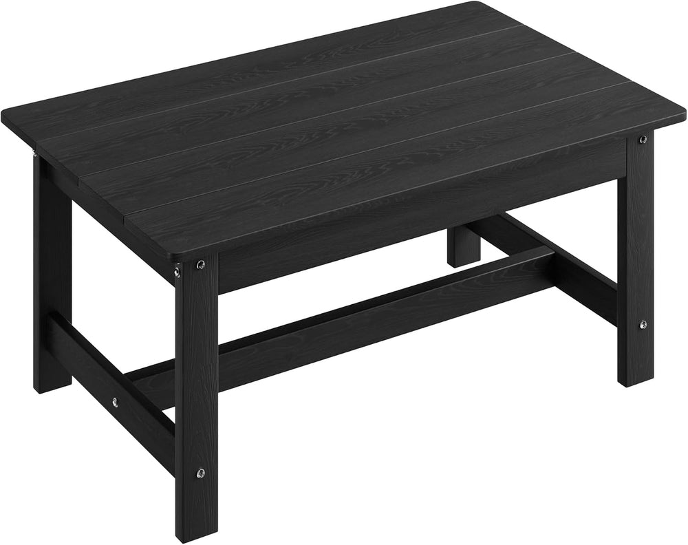 HDPE Outdoor Coffee Table, Black