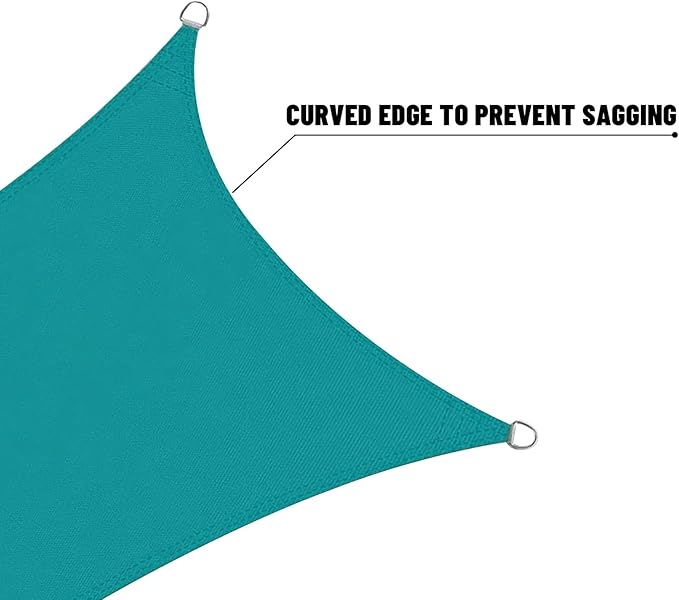 LOVE STORY Right Triangle 9'x9'x12.7' Waterproof Sun Shade Sail C...