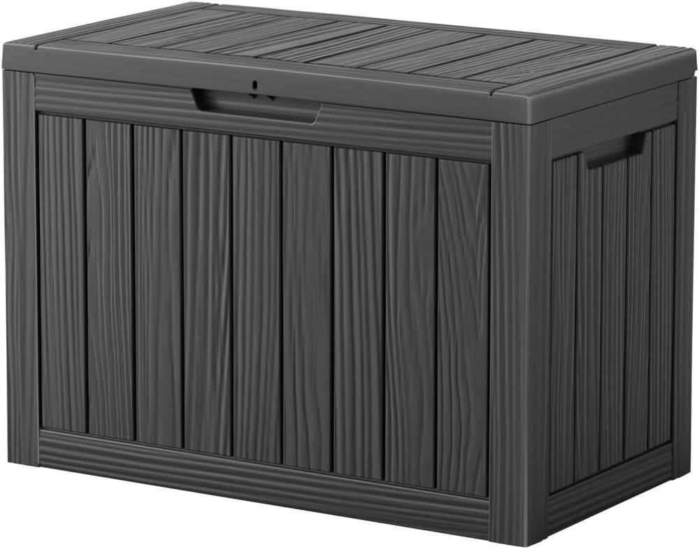 Vixzen 45 Gallon Deck Boxes Outdoor Waterproof, Lockable Outdoor Storage Box ...