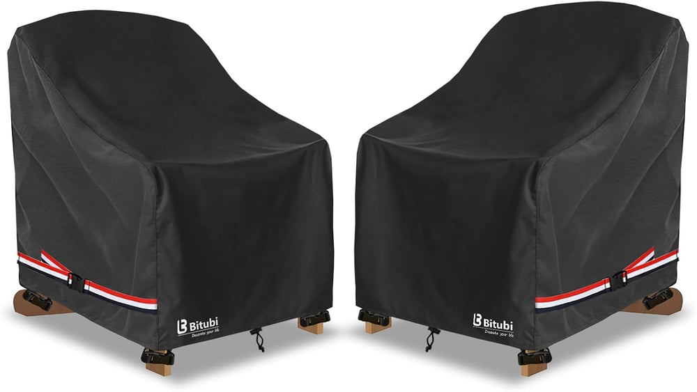 Waterproof 2 Pack Patio Adirondack Chair Cover for Outdoor Chair Size Up to 3...