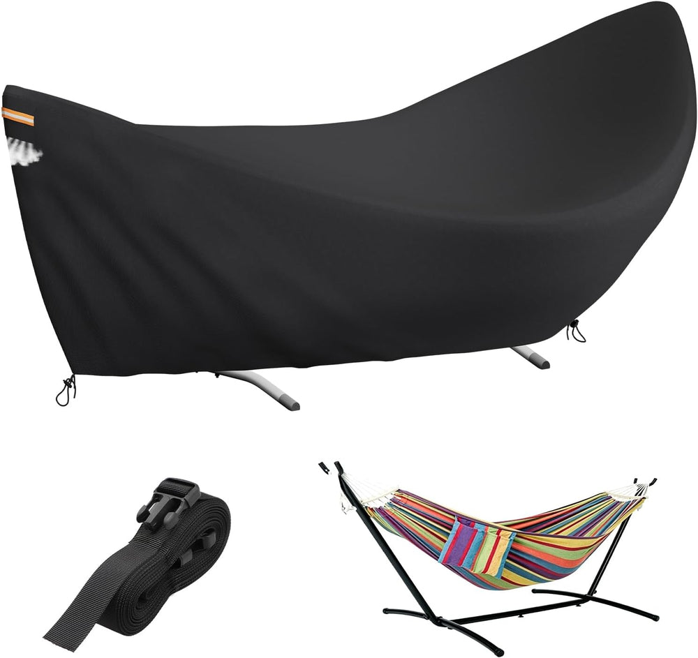 EVRBUL Hammock Cover 11-12 Ft, Heavy Duty 420D Waterproof Stand Covers For 2 ...