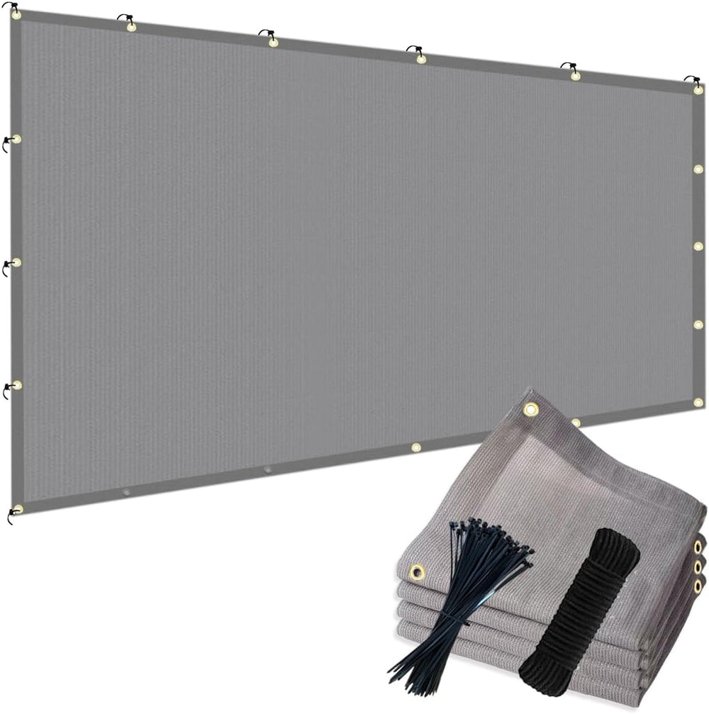 POYEE 90% Sun Shade Cloth, 10x20ft Pergola Shade Cover with Grommets
