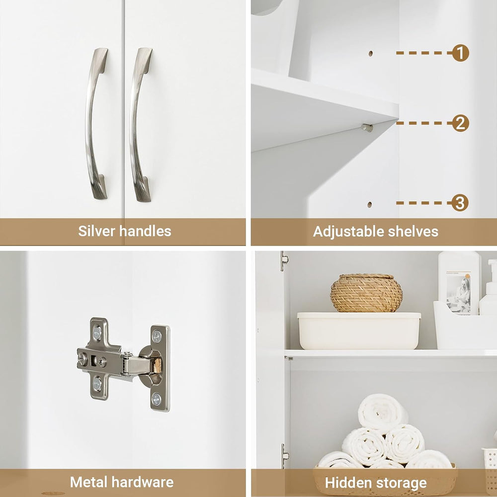 SoBuy Wall Cabinet, Over Toilet Storage Cabinet, Medicine Cabinet with Shelf,...