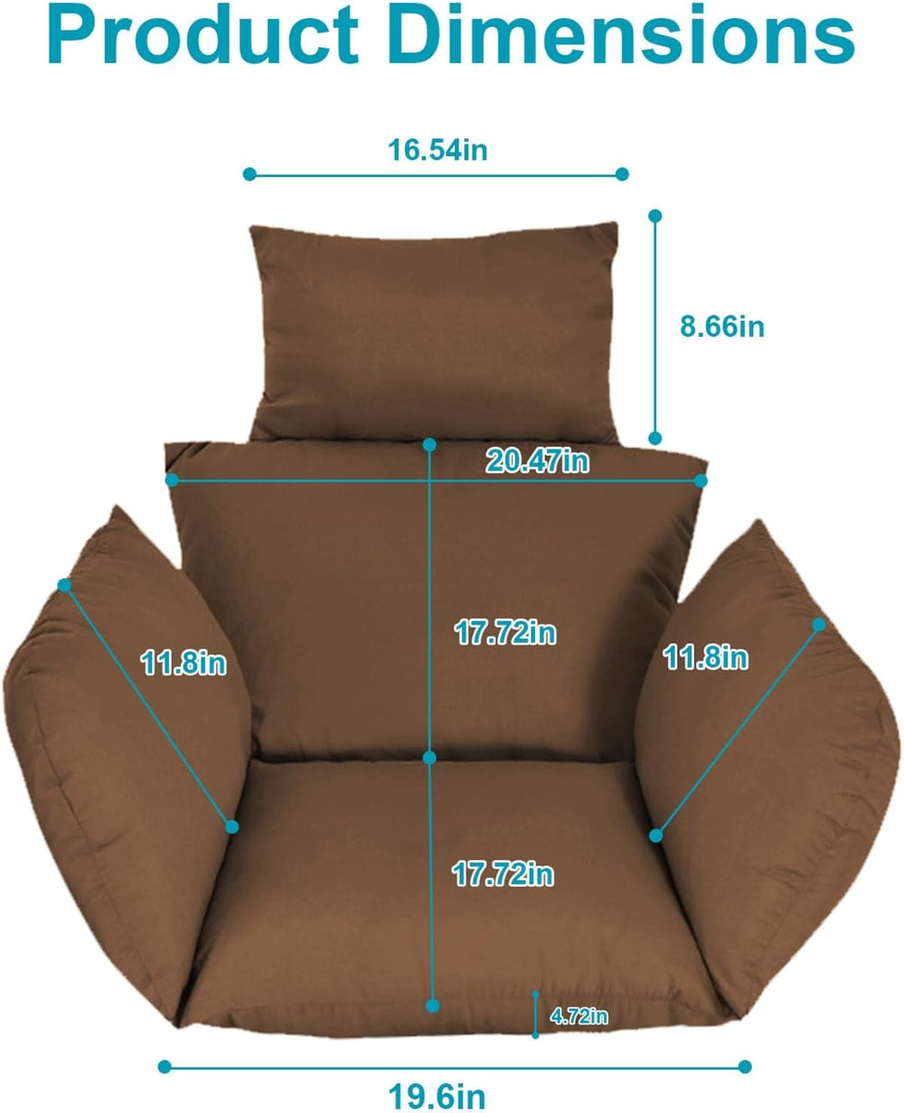 Egg Chair Cushion, Hanging Egg Chair Cushion Replacement, Washable Swing Chai...