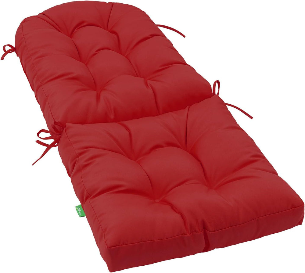 Outdoor Rocking Chair Cushion Set of 4 for Adirondack Chair, High Back Patio ...