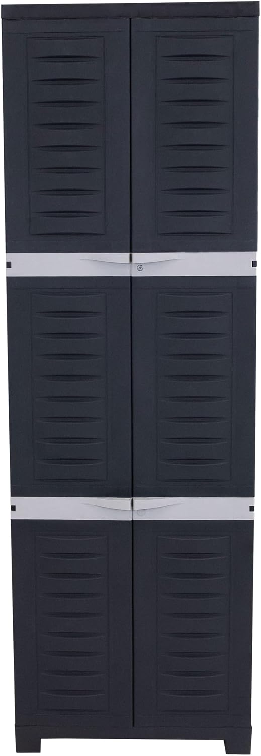 Sunnydaze 72" Garage Storage Cabinet with Locking Doors & Shelves, S...