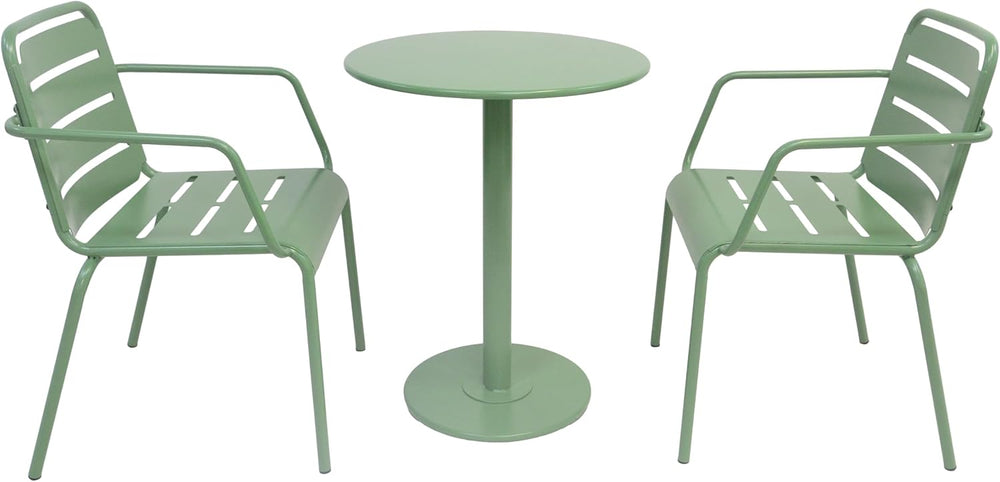 Christopher Knight Home Jodi Outdoor Bistro Set, 3-Piece Bistro Table and Cha...