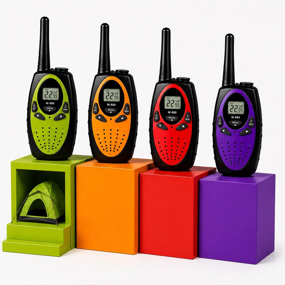 Long-Range Two-Way Radios 4 Pack – Adult Walkie Talkies, Clear Sound, Durable...