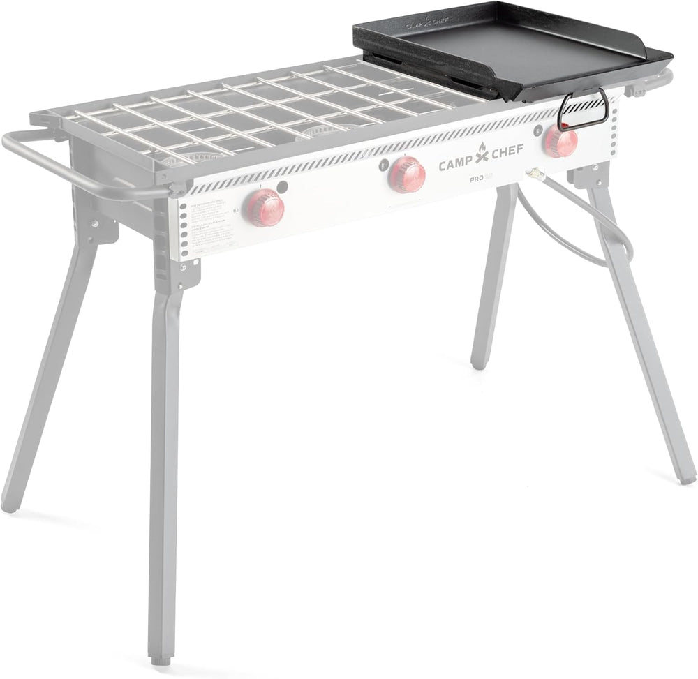 Camp Chef Single Burner Griddle | 16 Inch, Covers One Burner, Pre-Seasoned Fl...