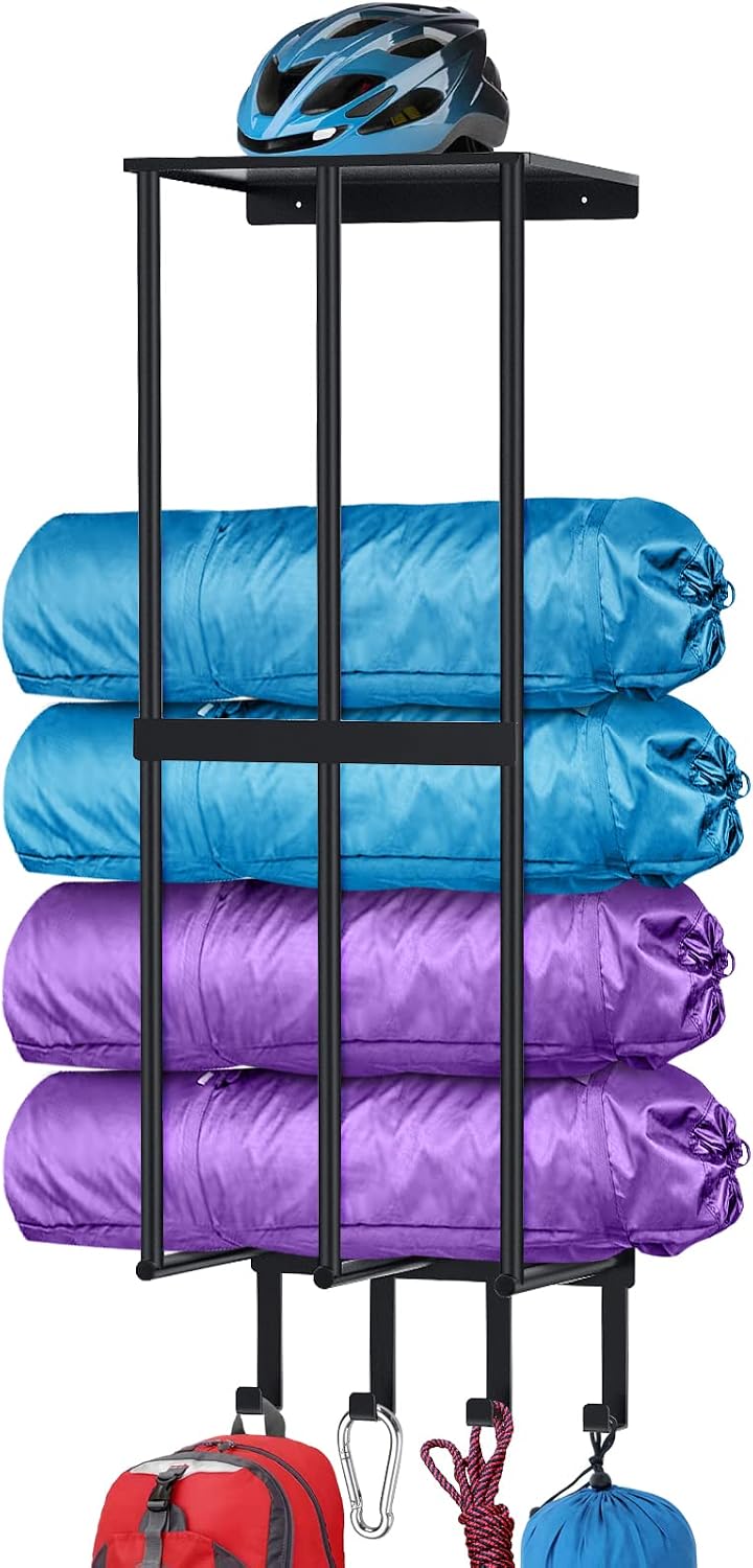 Camping Chair Wall Storage for Garage, Metal Camping Chair Storage Rack Wall ...