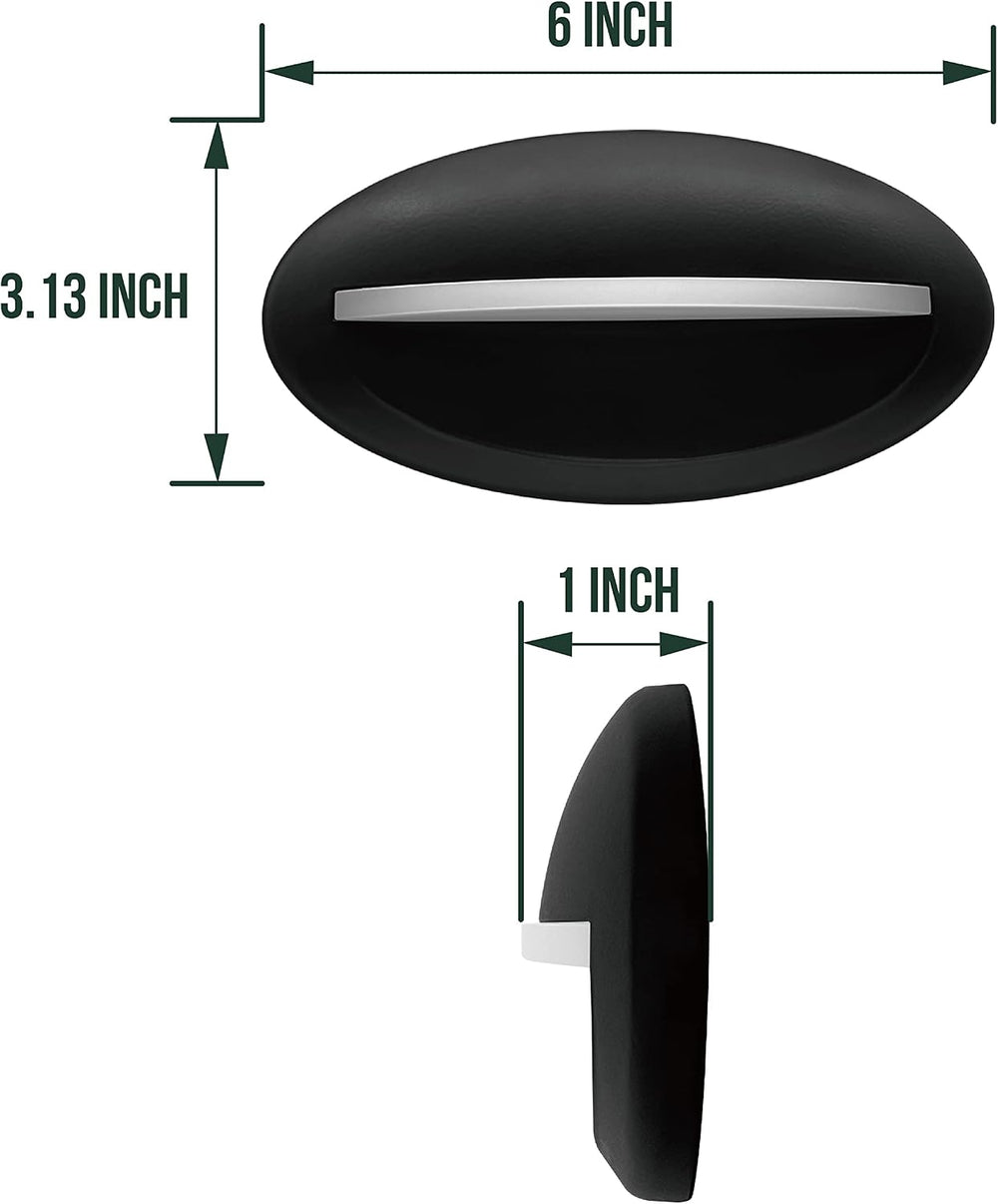 GKOLED 2-Pack Low Voltage LED Oval Stair Lights, Outdoor Riser Step Lights, L...