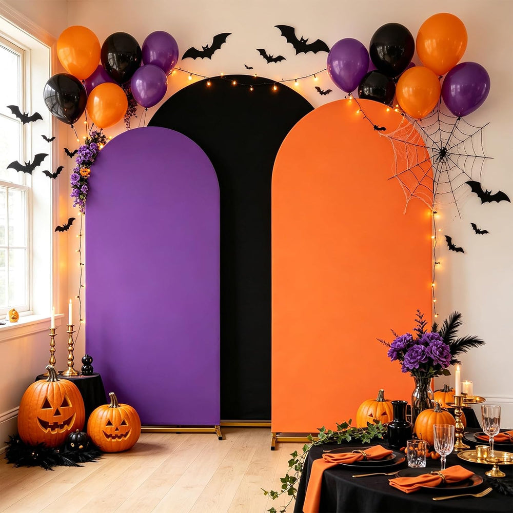 Halloween Arch Backdrop Covers Set of 3 Holiday Party Arch Covers
