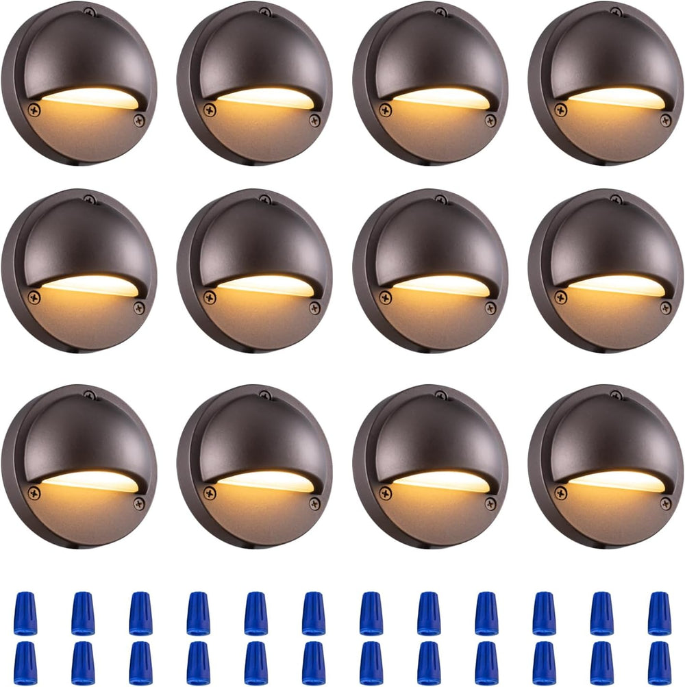 2.5W ORB Aluminum Low Voltage Deck Lights 2700K 3.74In 180lm IP65