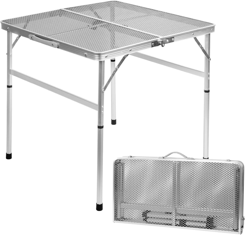 Square Folding Card Table with Adjustable Height (12" & 26"), S...