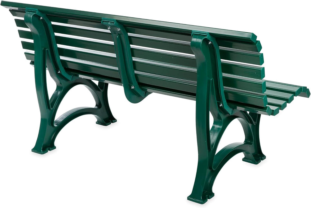 Plow & Hearth Weatherproof German PVC Outdoor Bench | 3-Seat | Holds Up t...