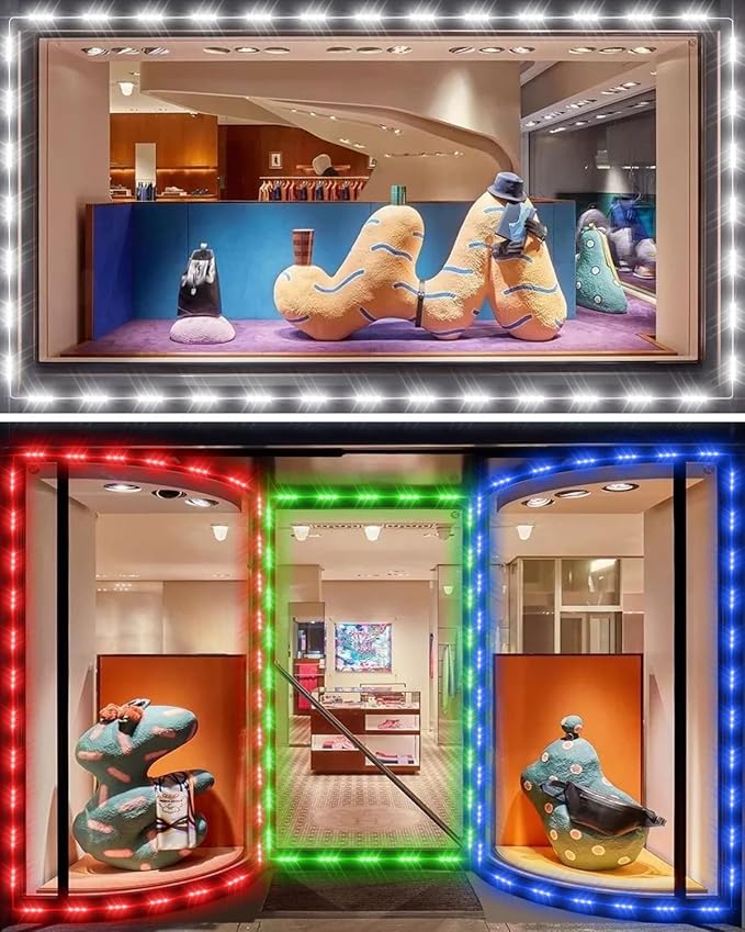 LED Storefront Lights for Business Waterproof Decorative Light for Advertisin...
