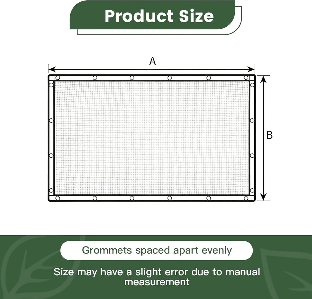 10 x 20 FT 55% Heavy Duty Shade Cloth Mesh Tarp