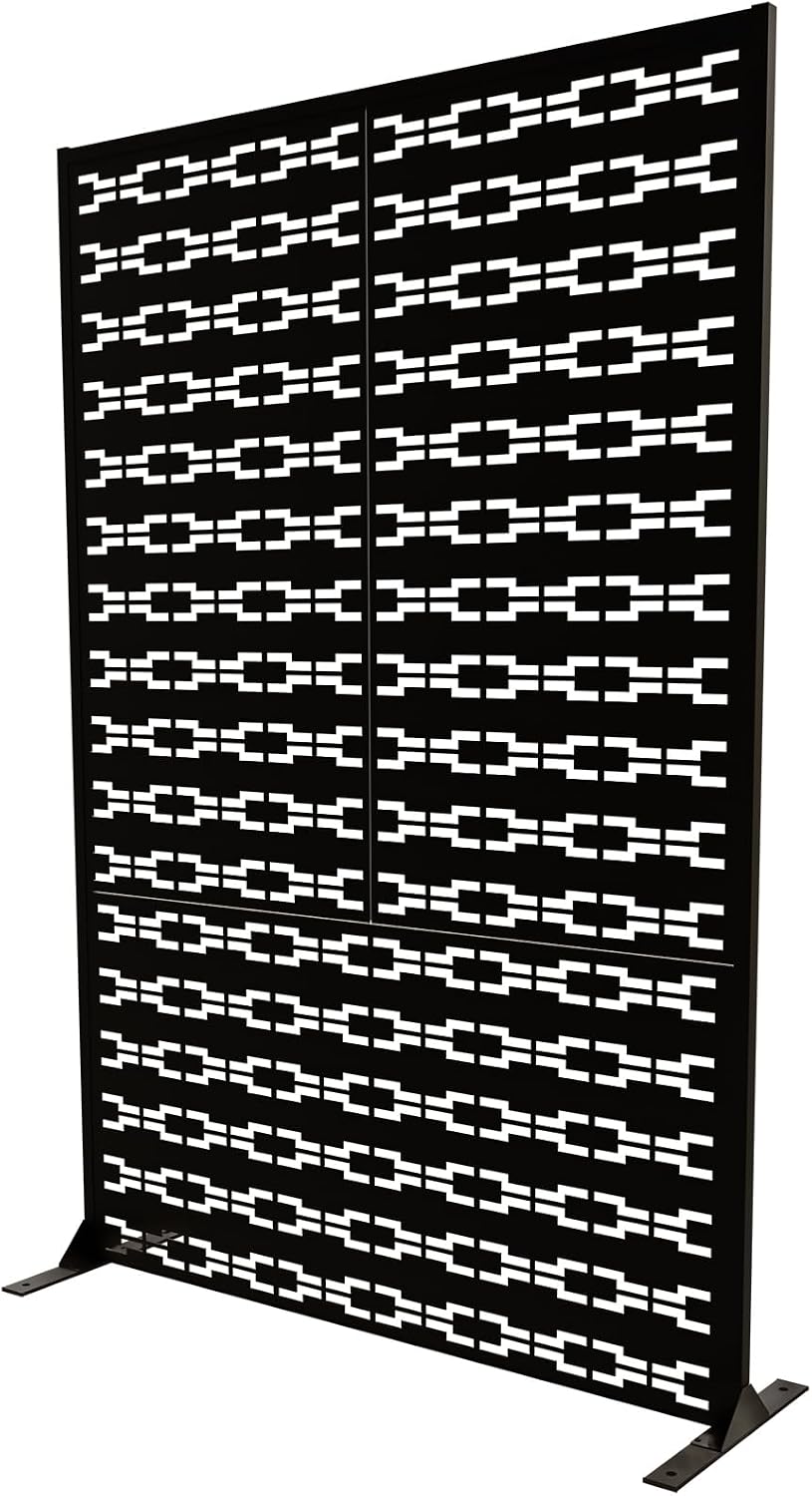 SnugNiture “Metal Privacy Screen”, 72" H × 47" W Weather Resistant ...
