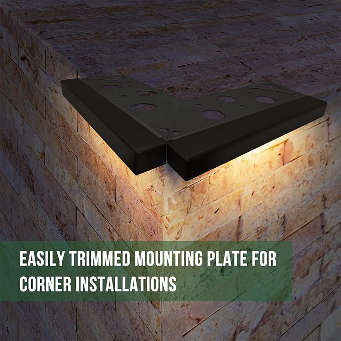 GKOLED 4-Pack Replaceable 6.8" LED Hardscape Lights, Low Voltage Retaini...