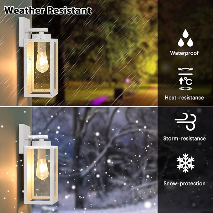 BesLowe Outdoor Wall Light Fixtures, Exterior Waterproof Wall Lanterns, Porch...