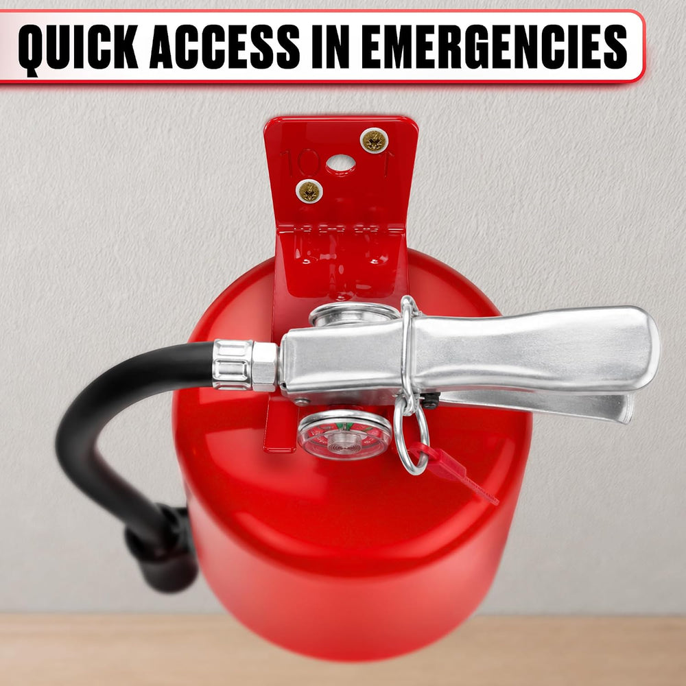 Fire Extinguisher Mount Bracket Set of 16 - Heavy Duty Steel Wall Mount Holde...