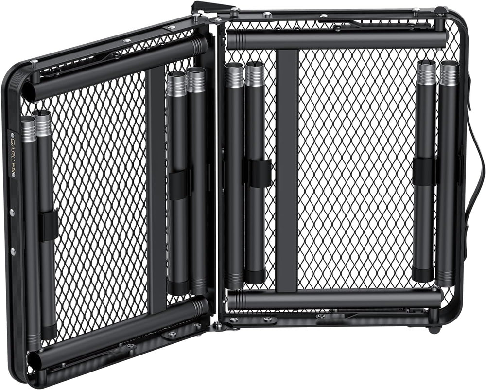 GARLLEN Folding Grill Table 23.6" Lx15.7 W, 3 Adjustable Heights Max 29....
