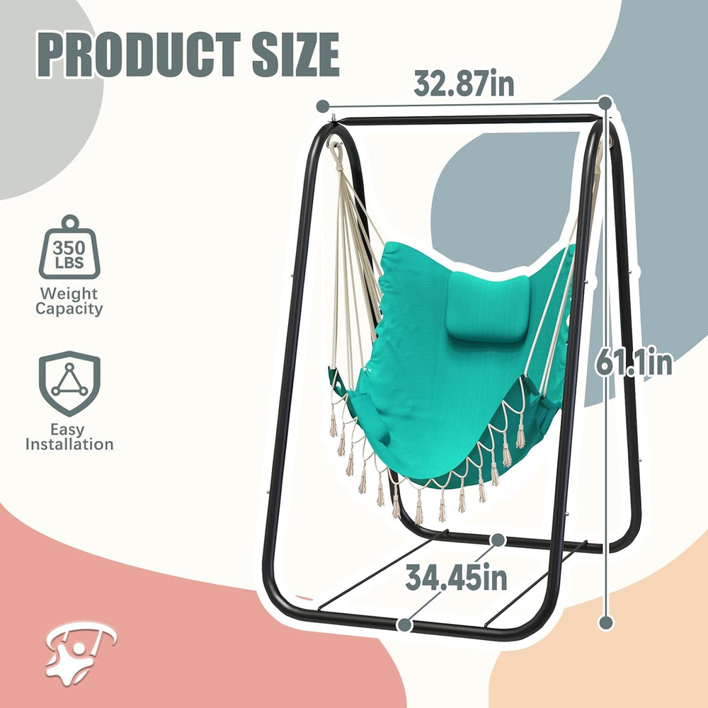 G TALECO GEAR Hammock Chair with Stand, Heavy Duty A-Frame