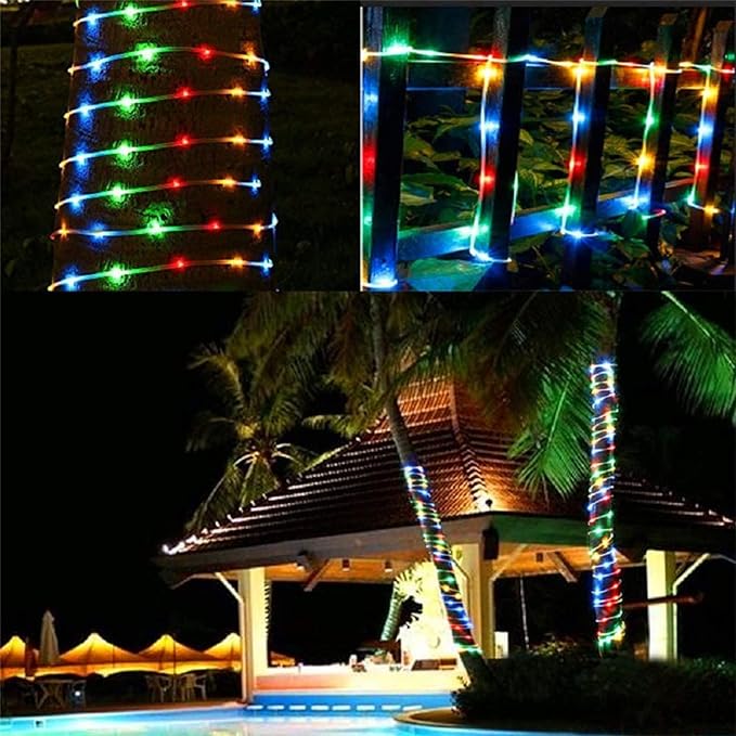 100ft LED Rope Lights Outdoor, 720 LED Connectable and Flexible Tube Lights w...
