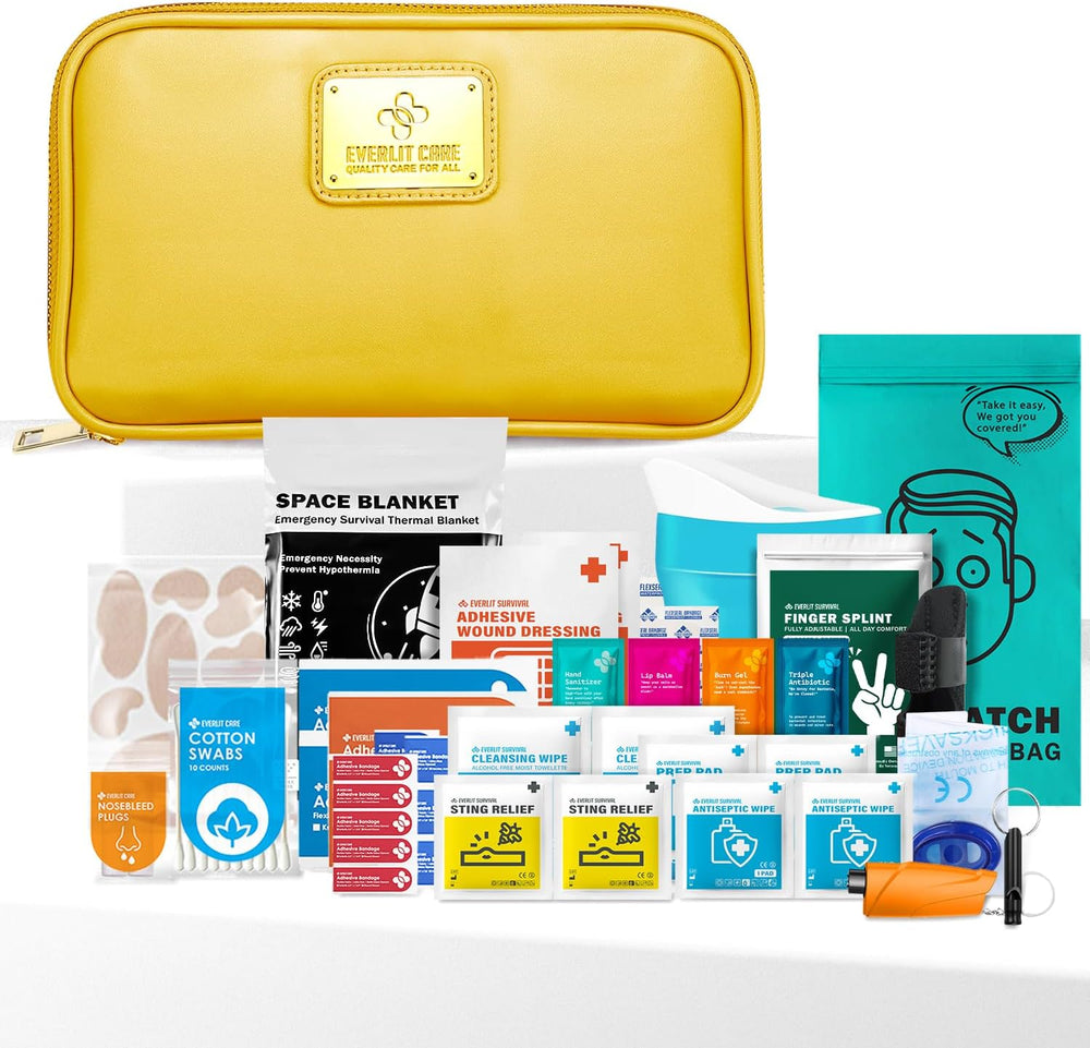 EVERLIT CARE Car First Aid Kit with Emergency Supplies Survival Gear Includin...