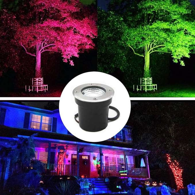 4 Pack 3w 12v Low Voltage In-ground Lights LED Landscape Light Waterproof IP6...