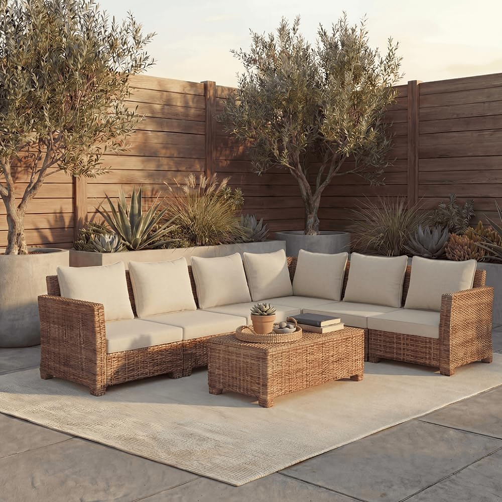 PatioGlow Outdoor Seat Cushion Set, 22" x 22" x 3.5", Set of 2...
