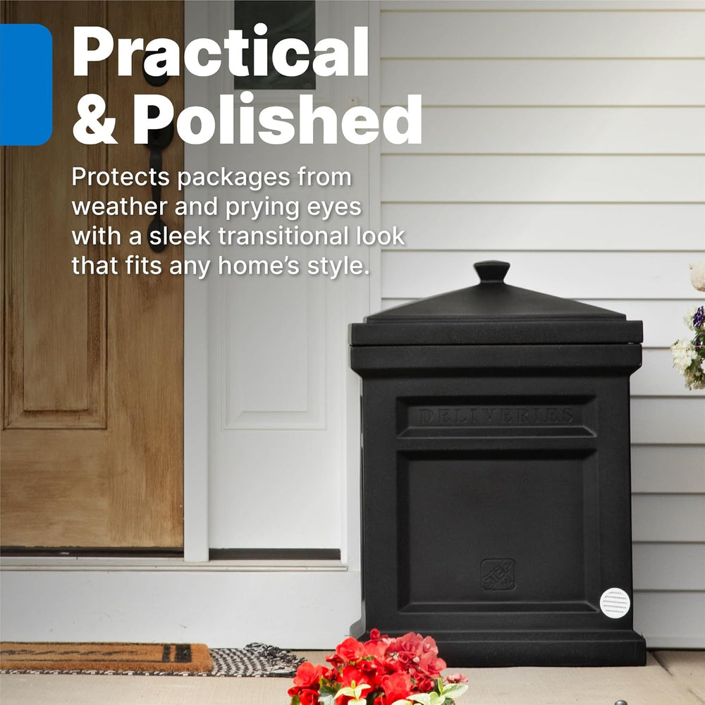 Step2 Express Parcel Delivery Box, Large Outdoor Package Bin with Lid, Weathe...