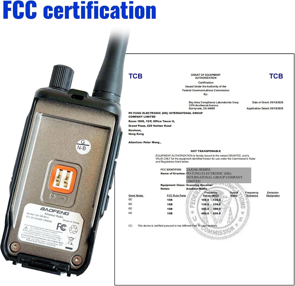 Baofeng Radio UV-5R Mini Ham Radio Long Range Handheld Two Way Radio NOAA Wea...