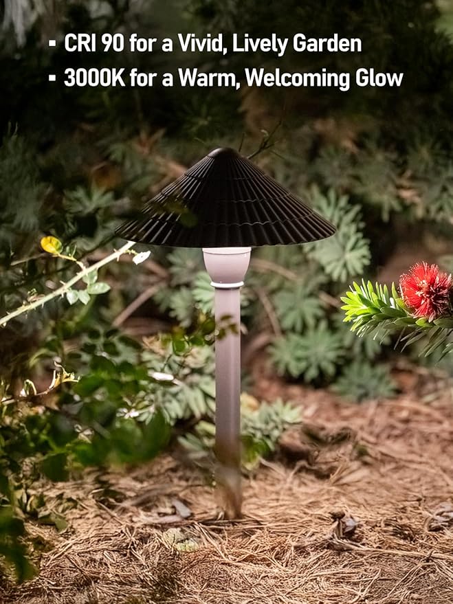 LEONLITE Low Voltage Landscape Lights, 3W 12V Pathway Lighting Wired, IP65 Wa...